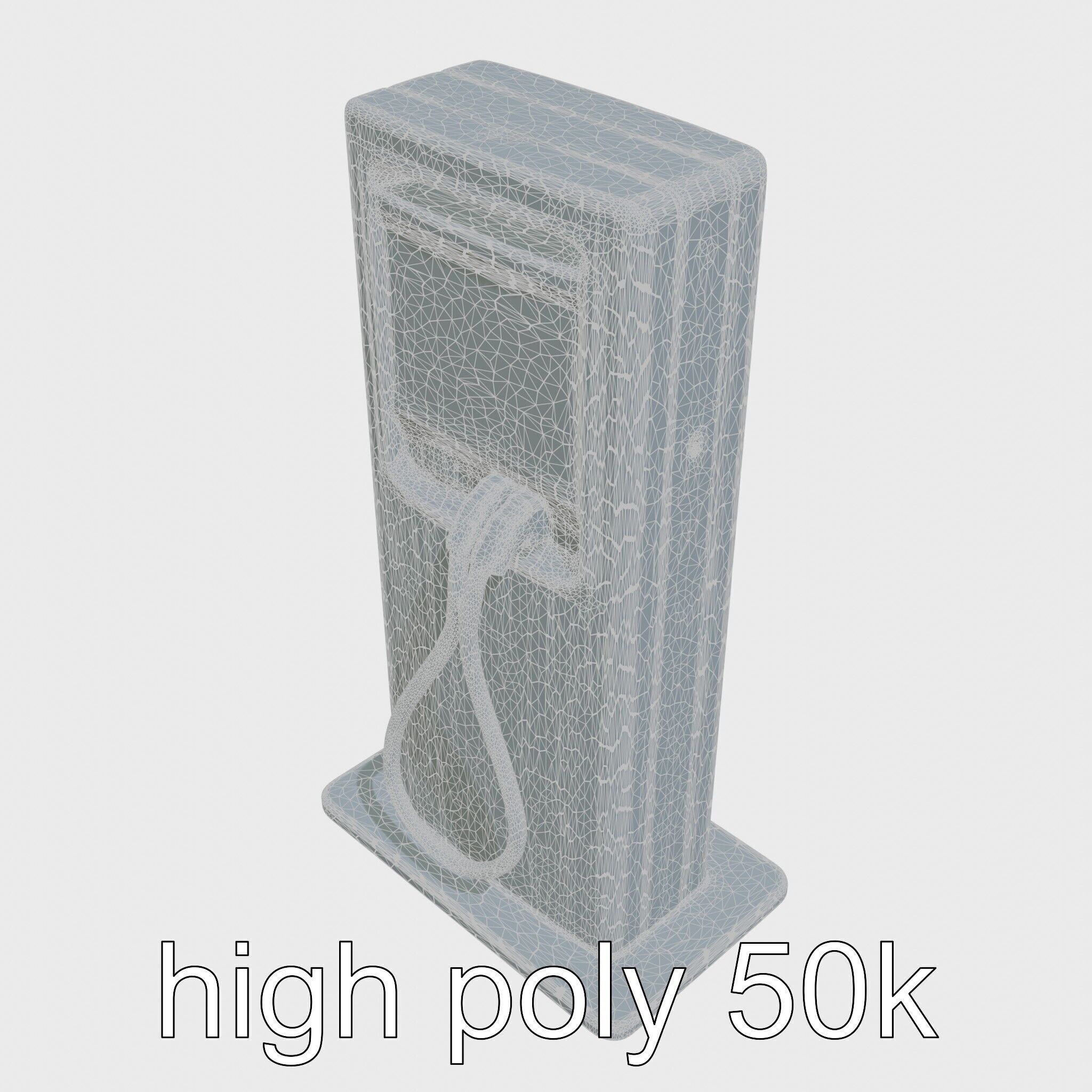 Eco-Friendly Electric Vehicle Charging Point Low-poly 3D model_20
