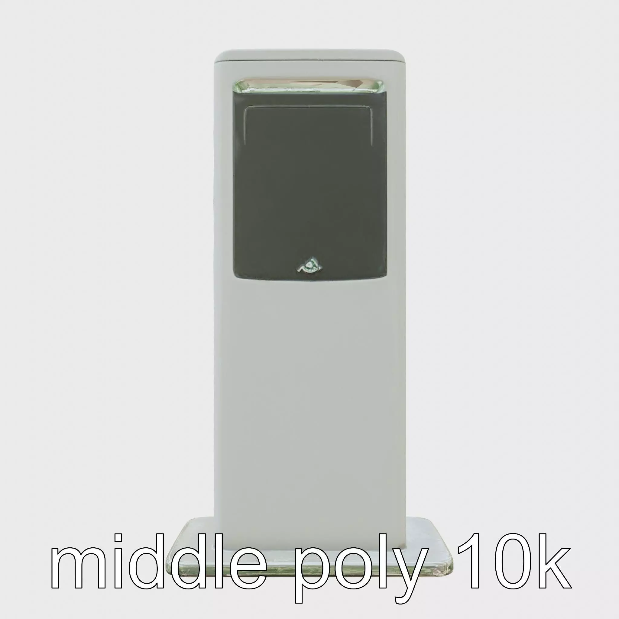 Eco-Friendly Electric Vehicle Charging Point Low-poly 3D model_0