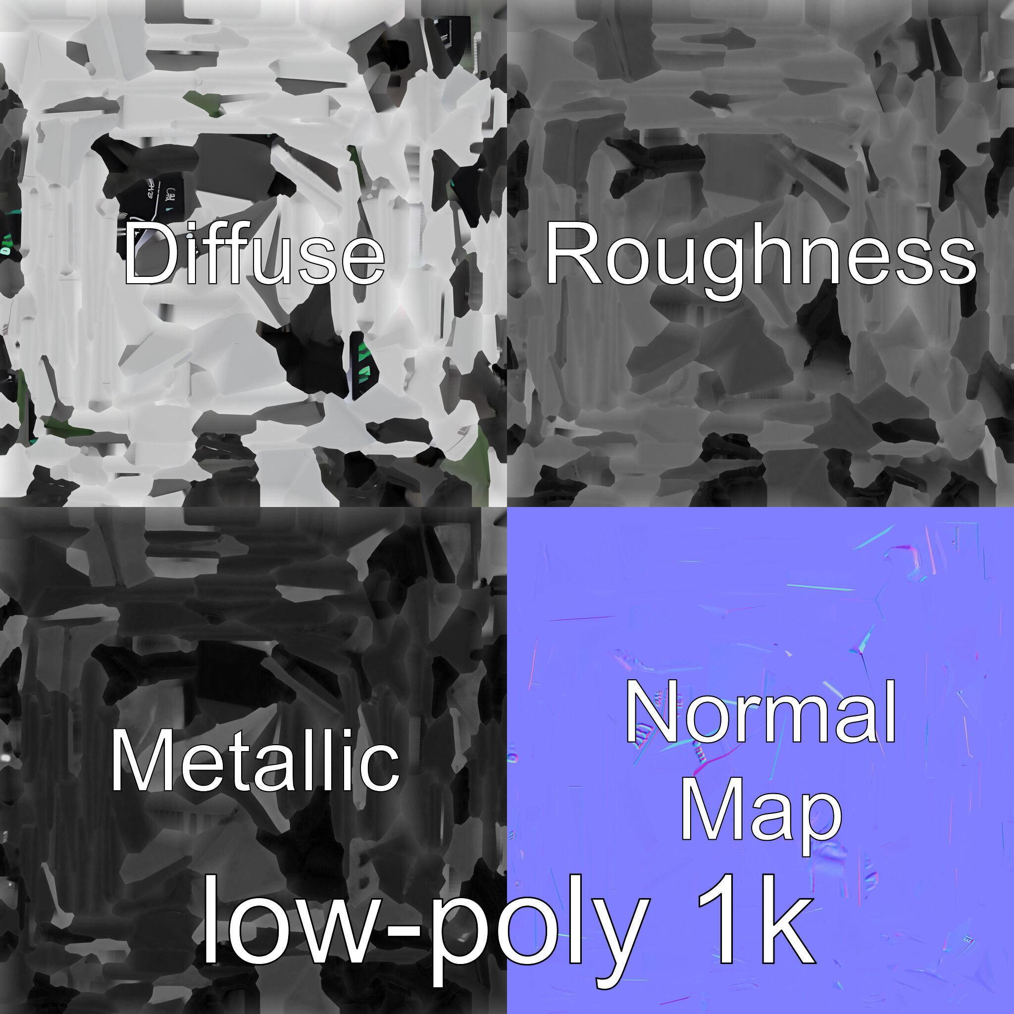 Eco-Friendly Electric Vehicle Charging Point Low-poly 3D model_4