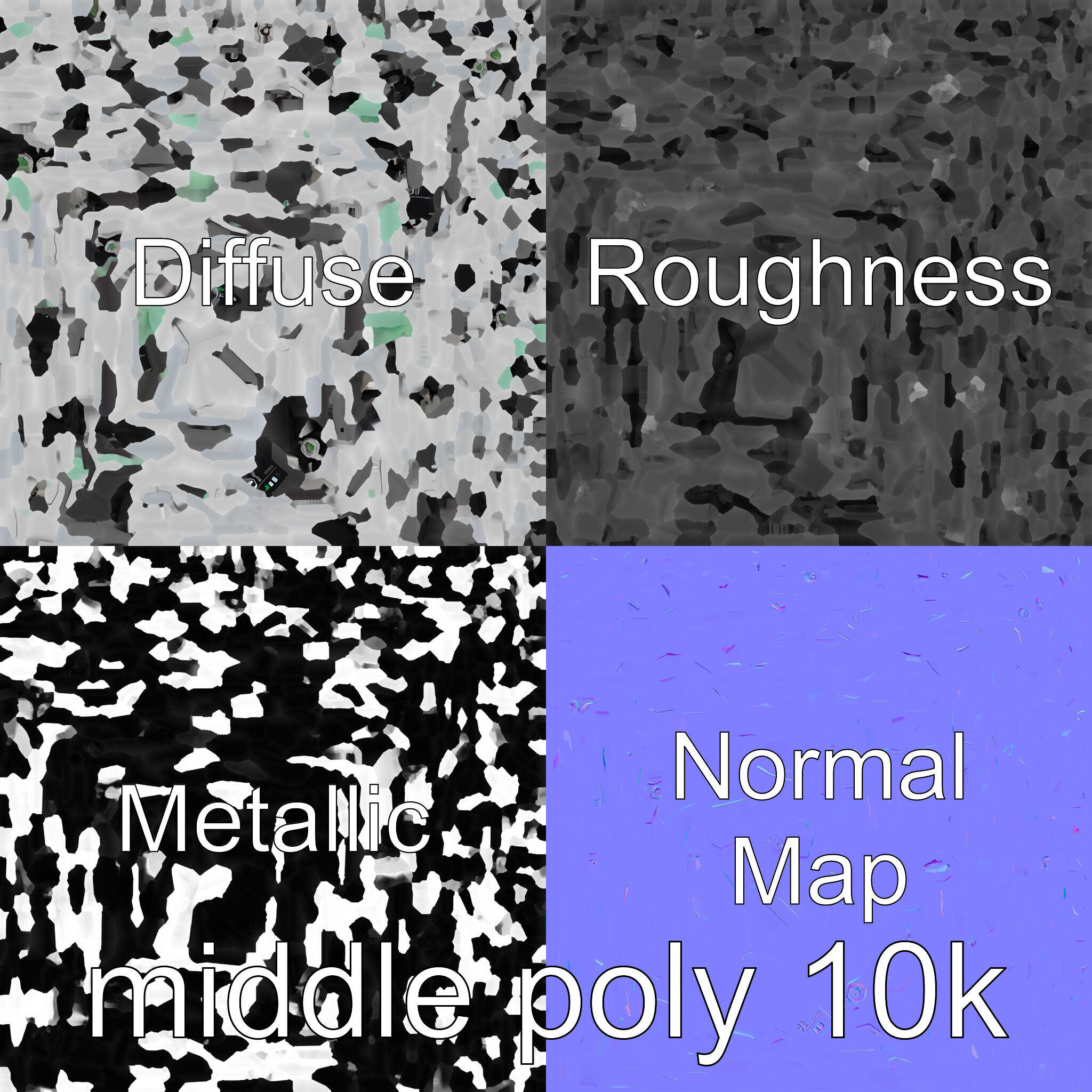 Eco-Friendly Electric Vehicle Charging Point Low-poly 3D model_29