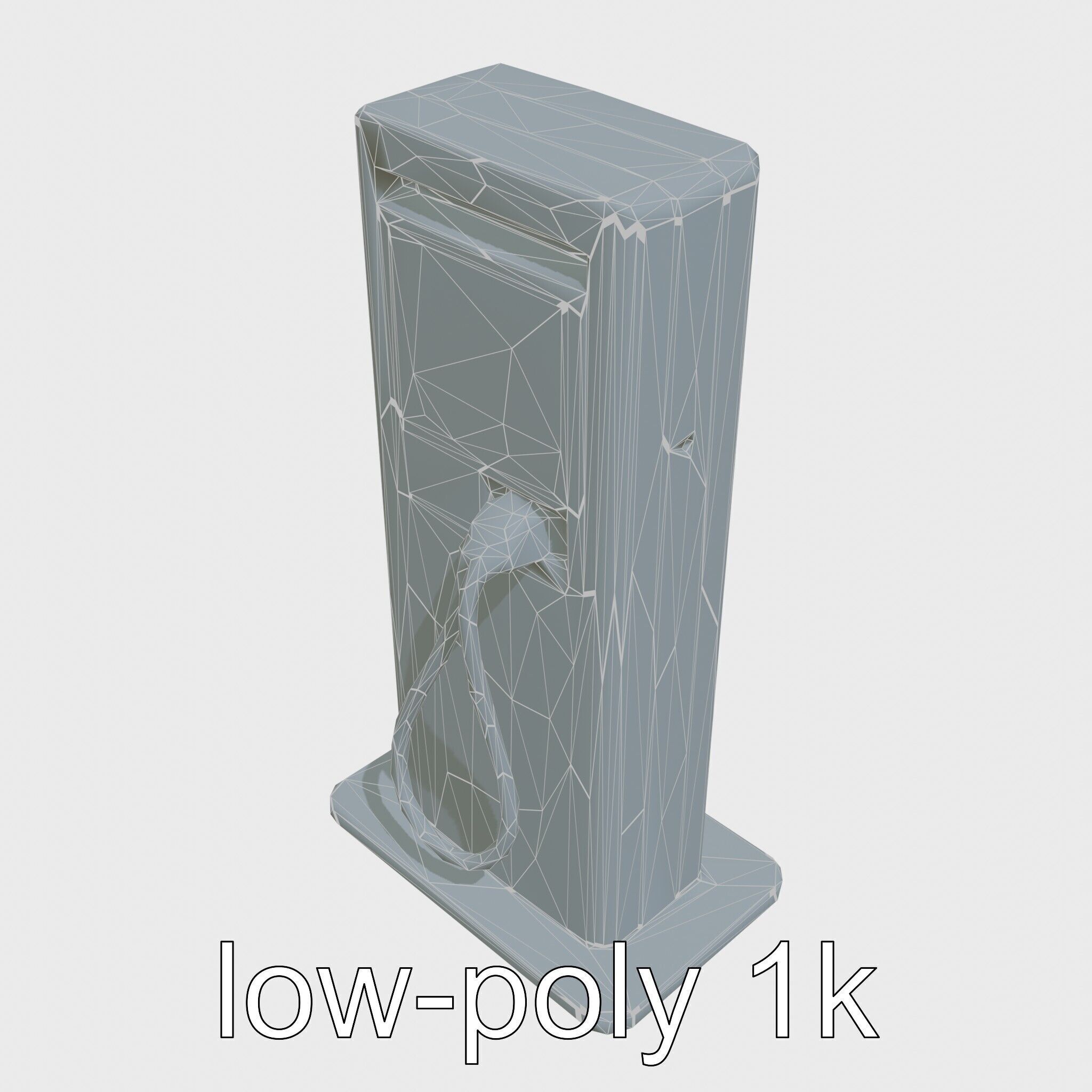 Eco-Friendly Electric Vehicle Charging Point Low-poly 3D model_32