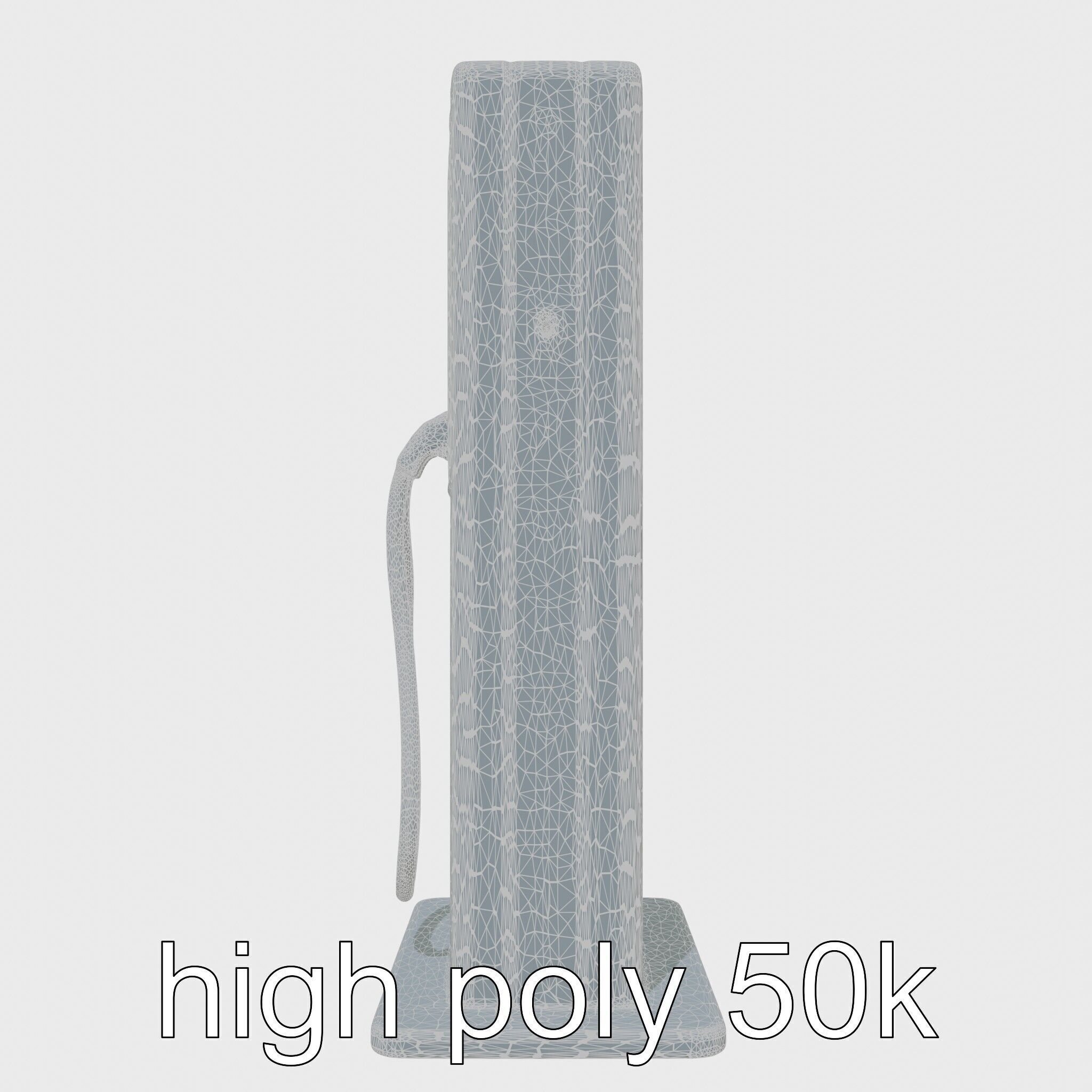 Eco-Friendly Electric Vehicle Charging Point Low-poly 3D model_22