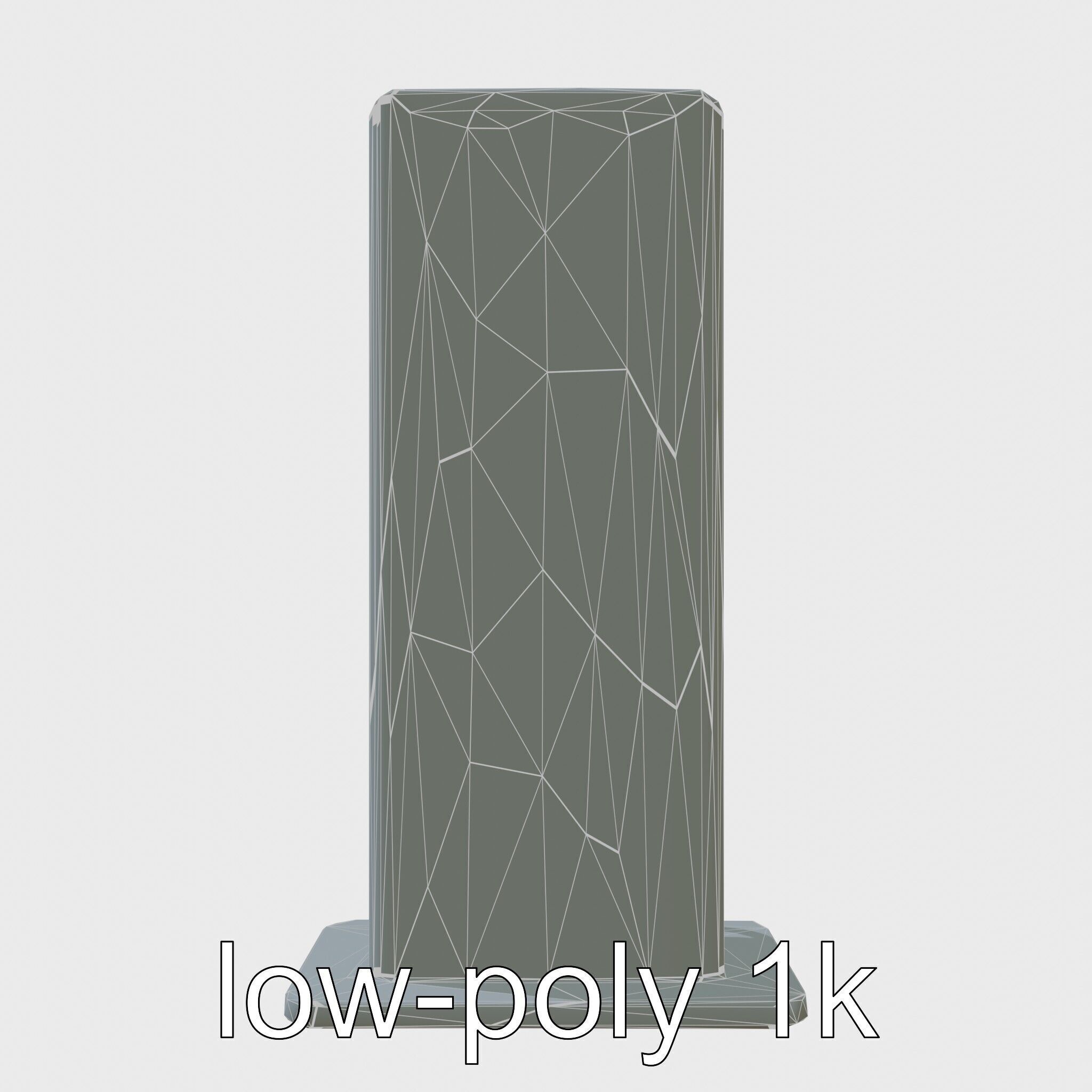 Eco-Friendly Electric Vehicle Charging Point Low-poly 3D model_19