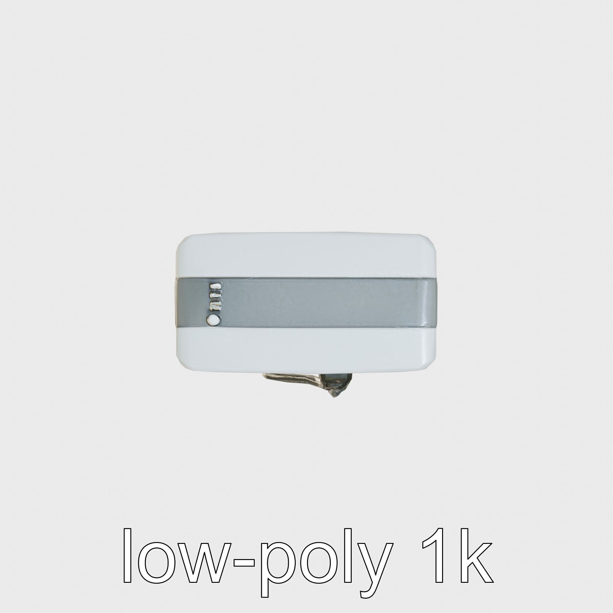 Eco-Friendly Electric Vehicle Charging Point Low-poly 3D model_7