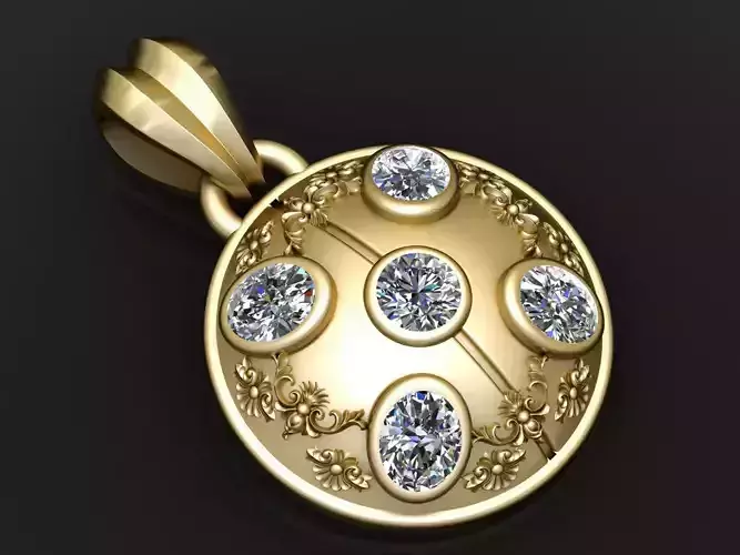 WOMEN PENDANT 3D PRITNABLE MODEL 
