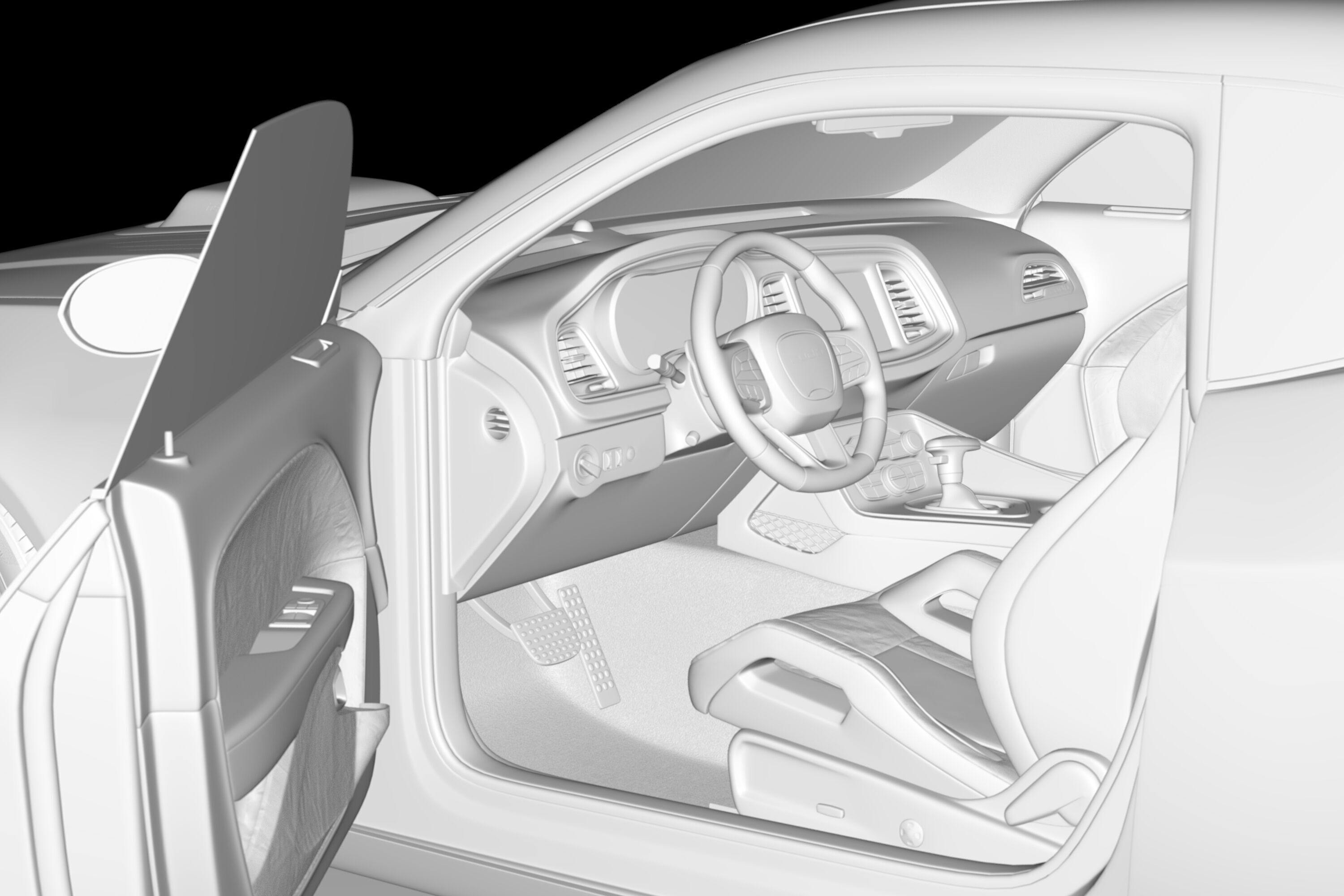 Plymouth Cuda  3D model_11