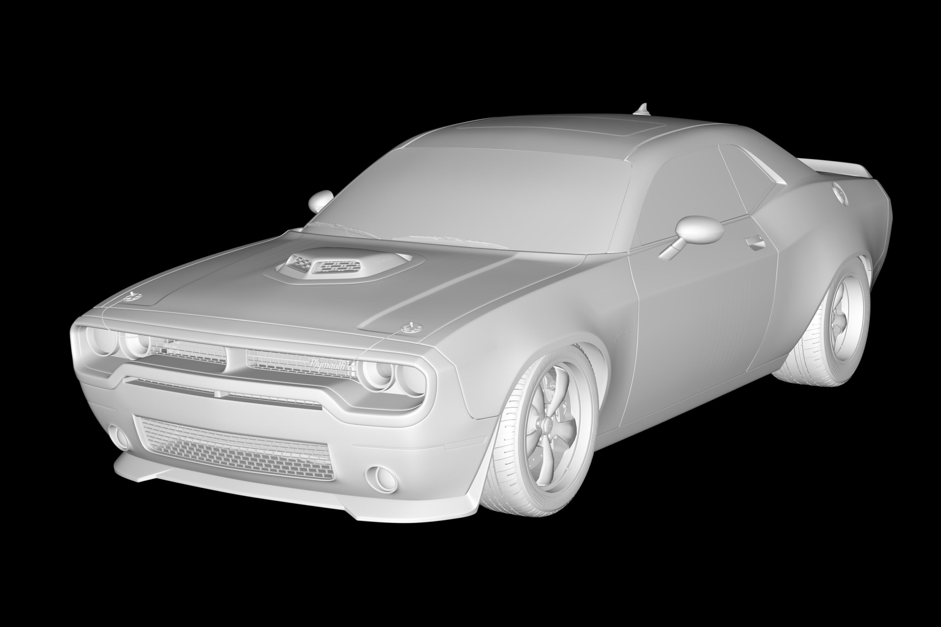Plymouth Cuda  3D model_7
