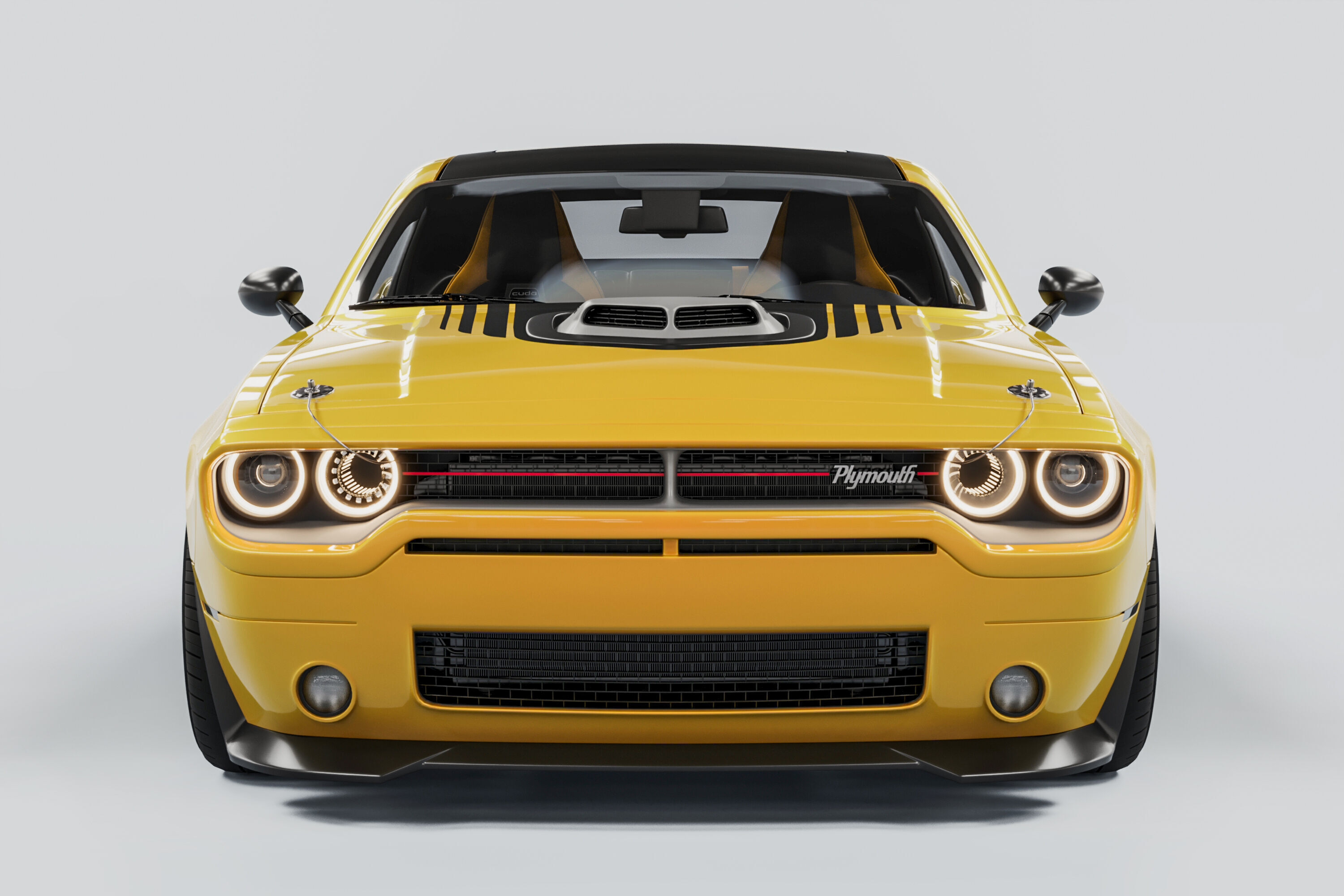 Plymouth Cuda  3D model_2