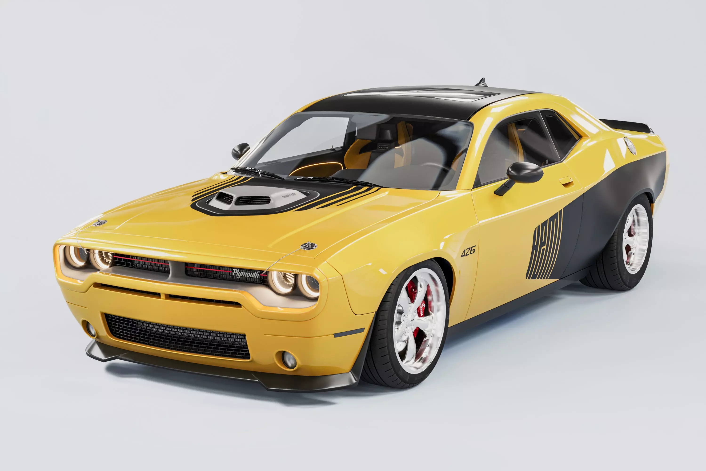 Plymouth Cuda  3D model_0