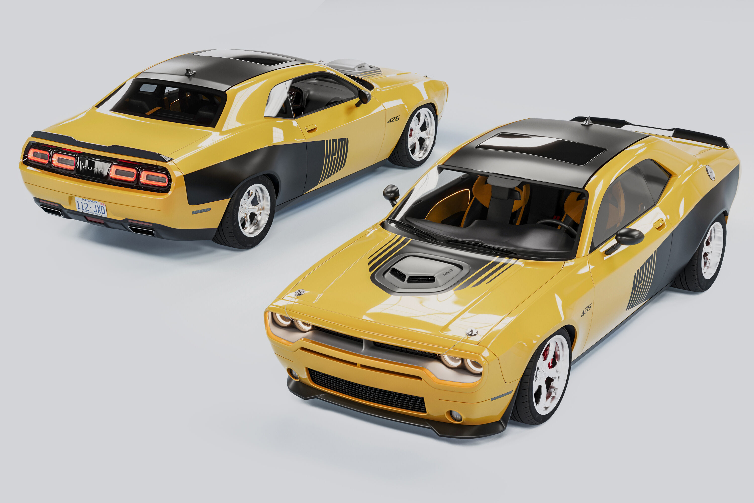 Plymouth Cuda  3D model_1