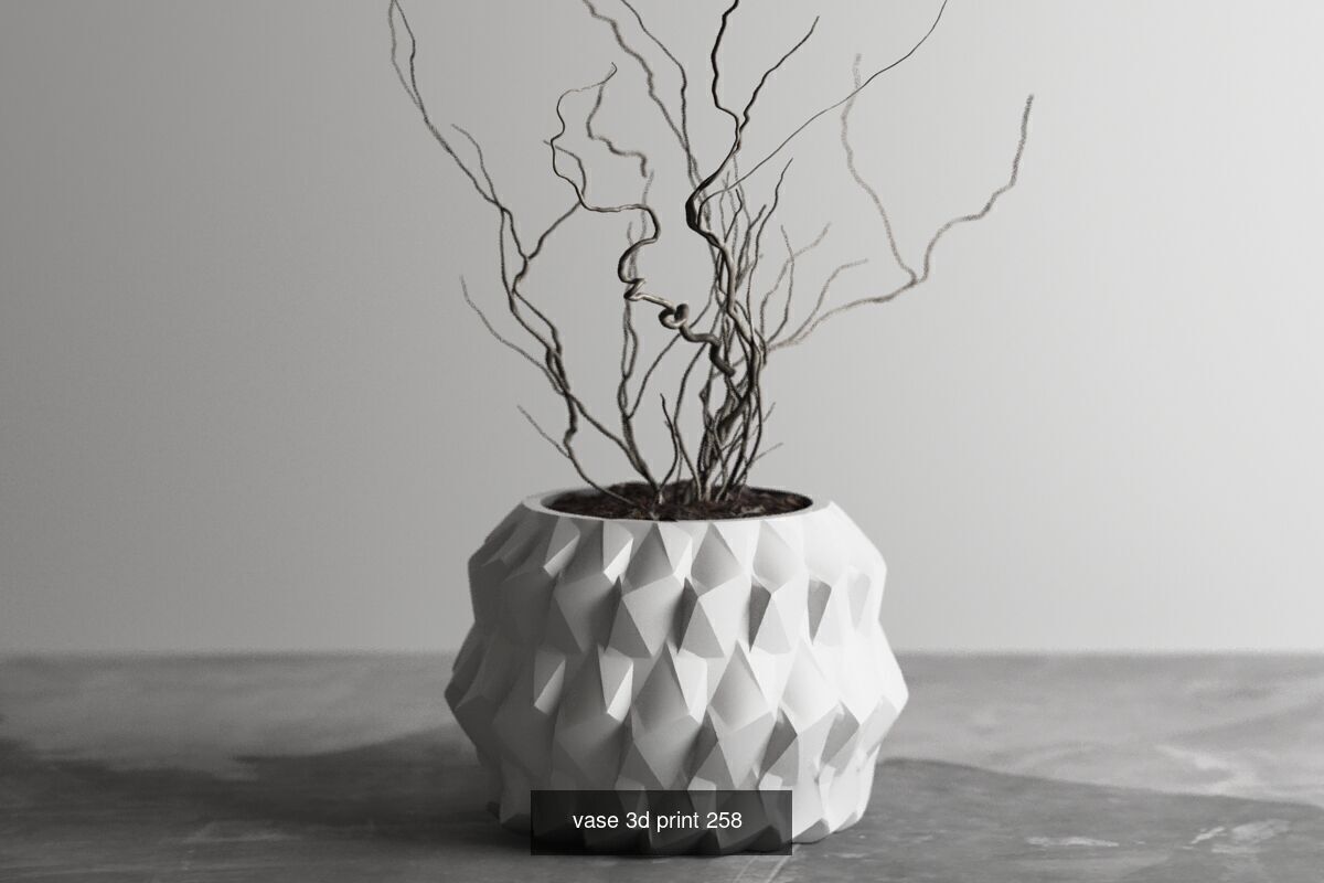 20 vase pot 3d print pack collection _16