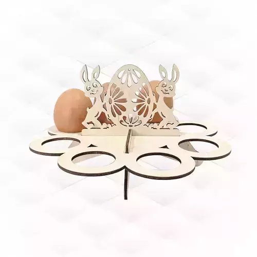 Easter Bunny holder svg dxf files laser cut design 3D print model Easter Bunny holder svg dxf files laser cut design 3D print model