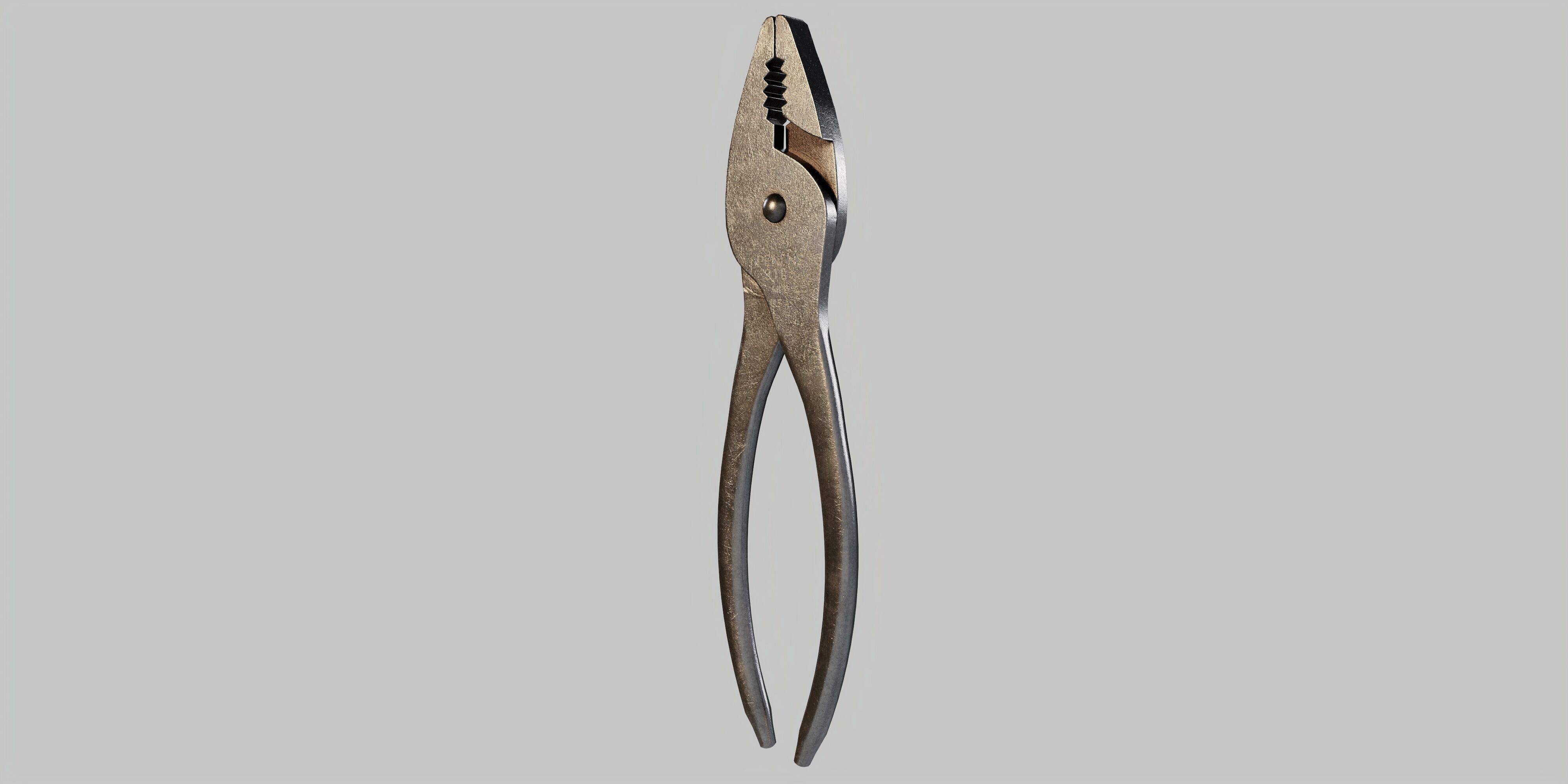 Combination Pliers Low-poly 3D model_11