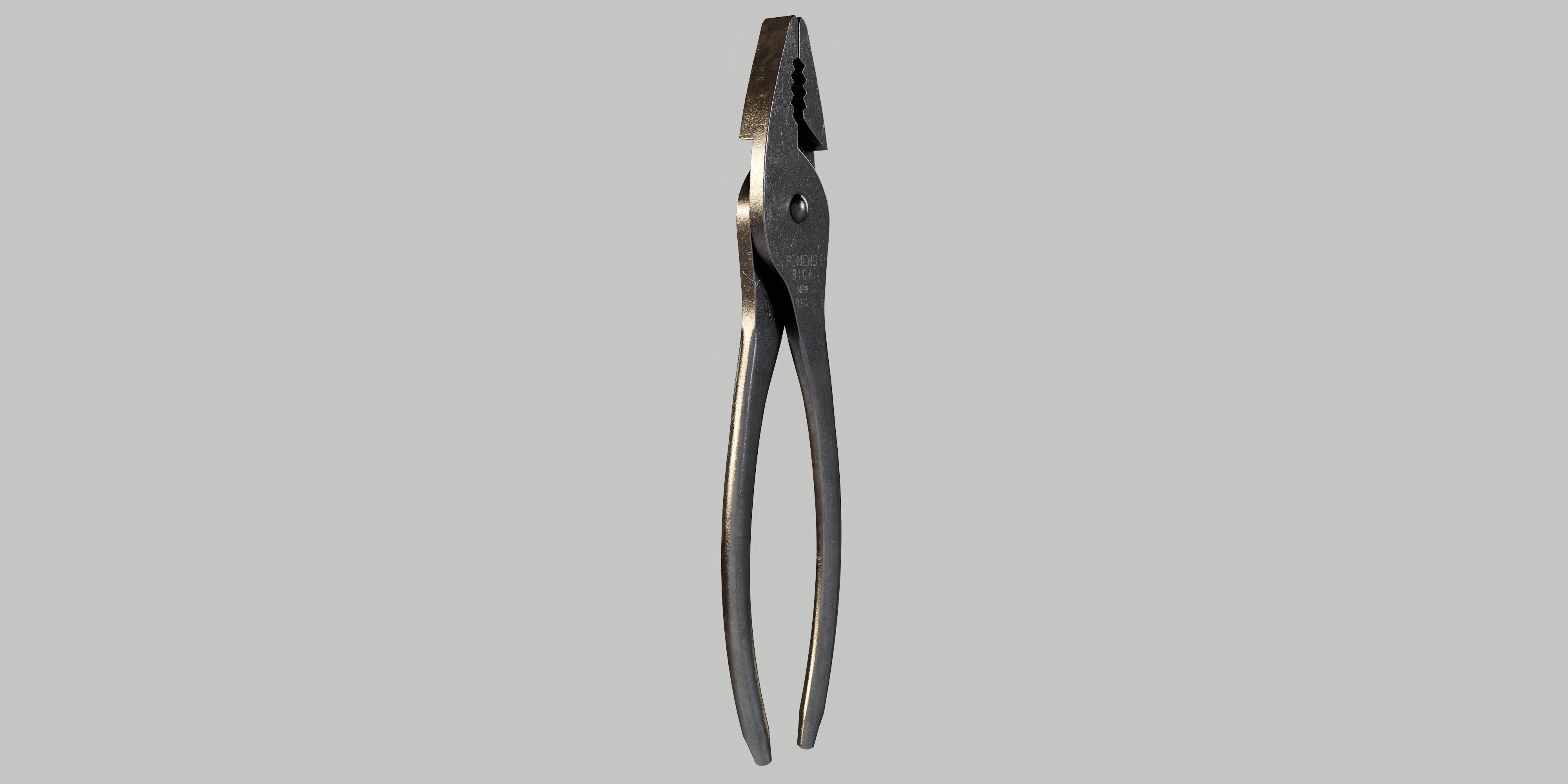 Combination Pliers Low-poly 3D model_14