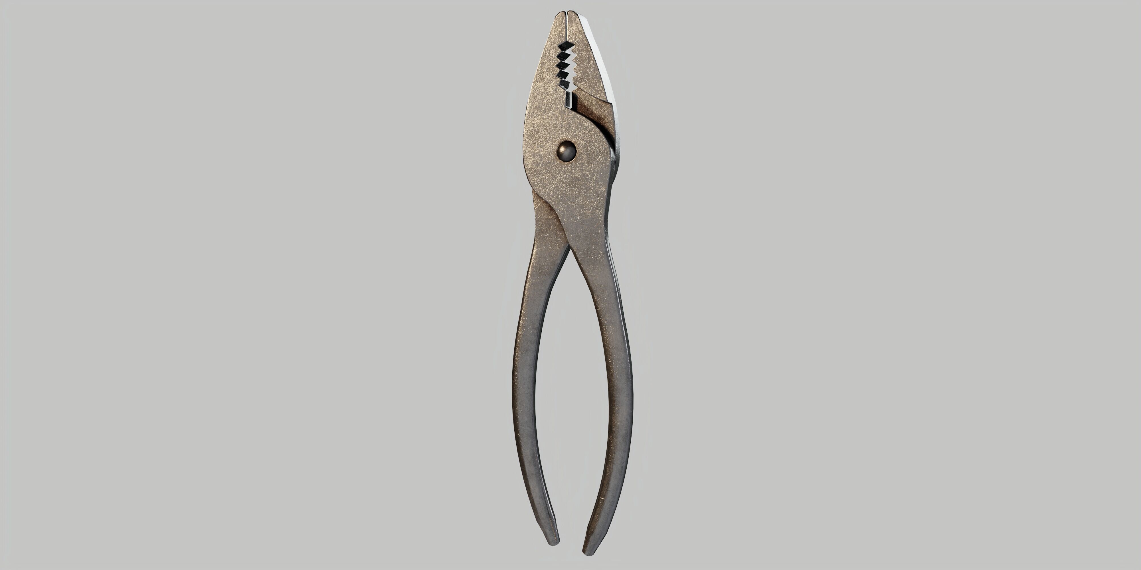 Combination Pliers Low-poly 3D model_6
