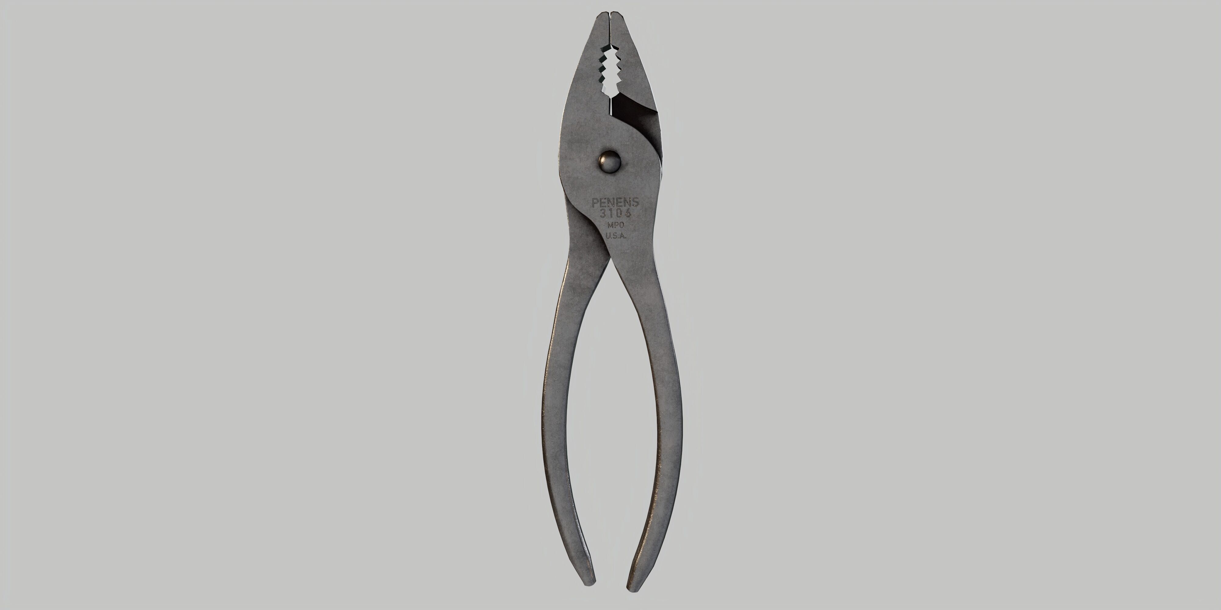 Combination Pliers Low-poly 3D model_12