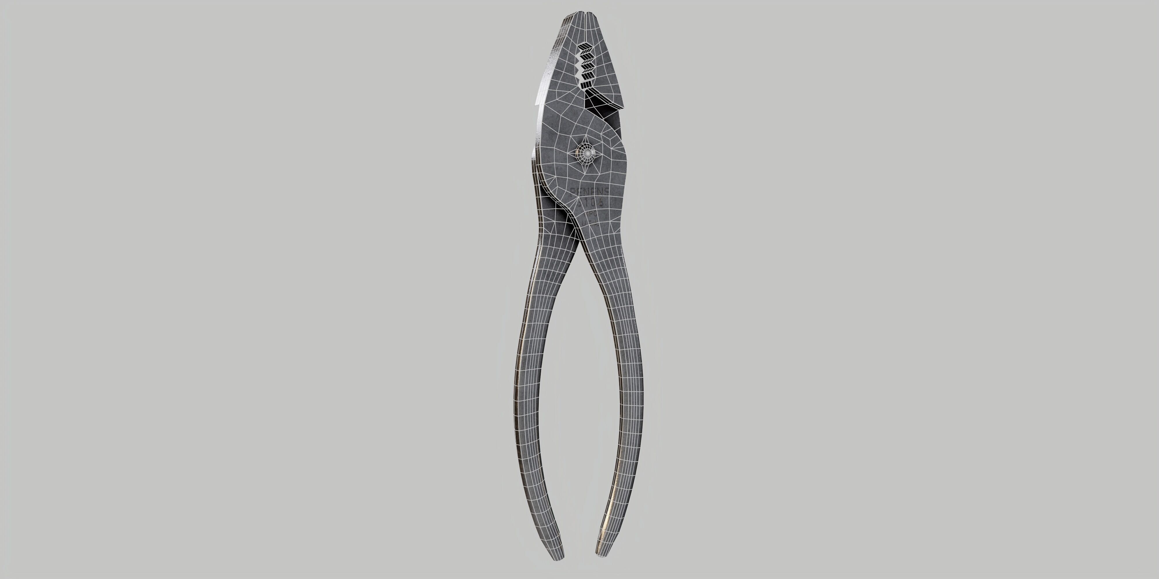 Combination Pliers Low-poly 3D model_25