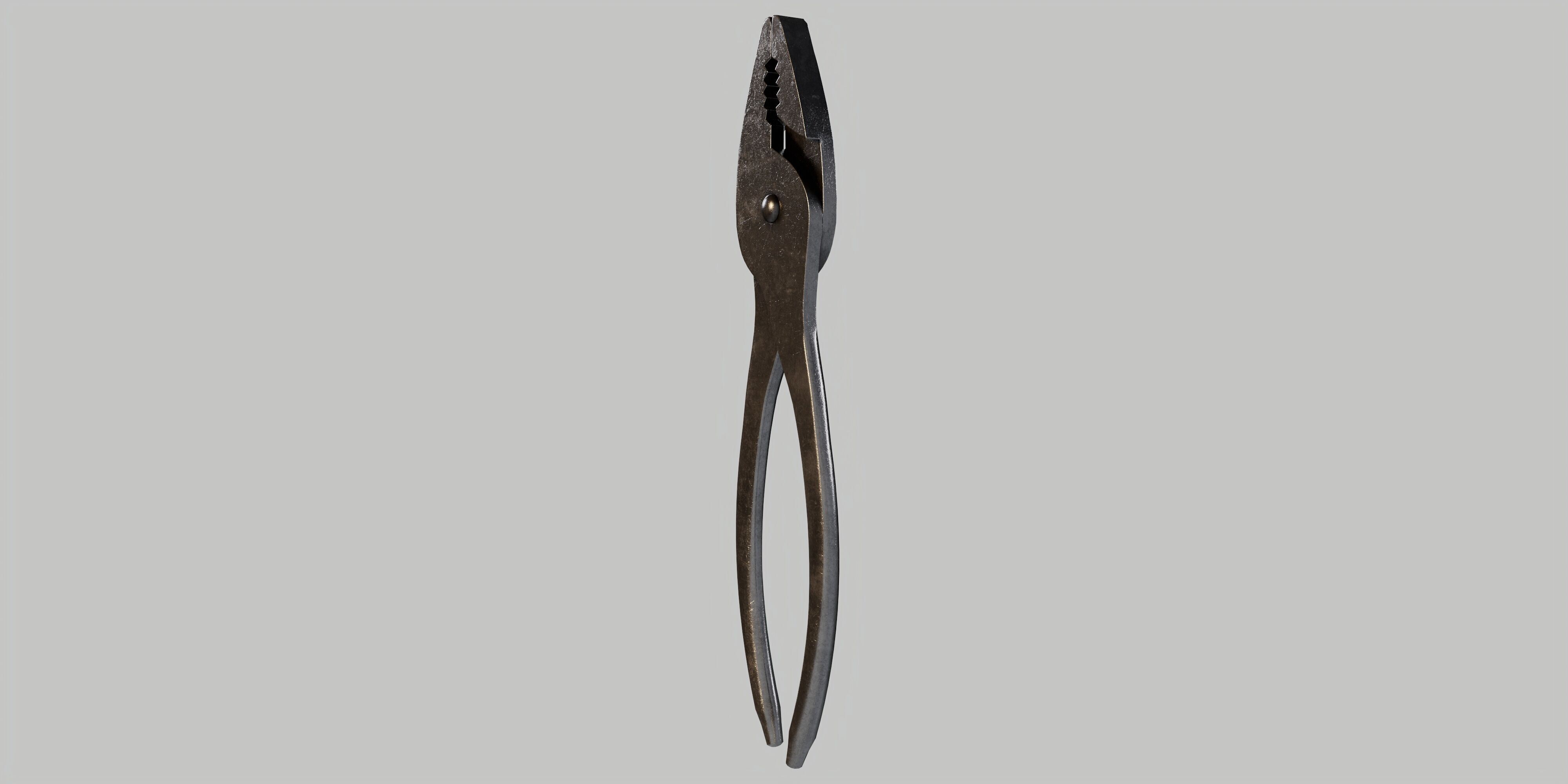 Combination Pliers Low-poly 3D model_5