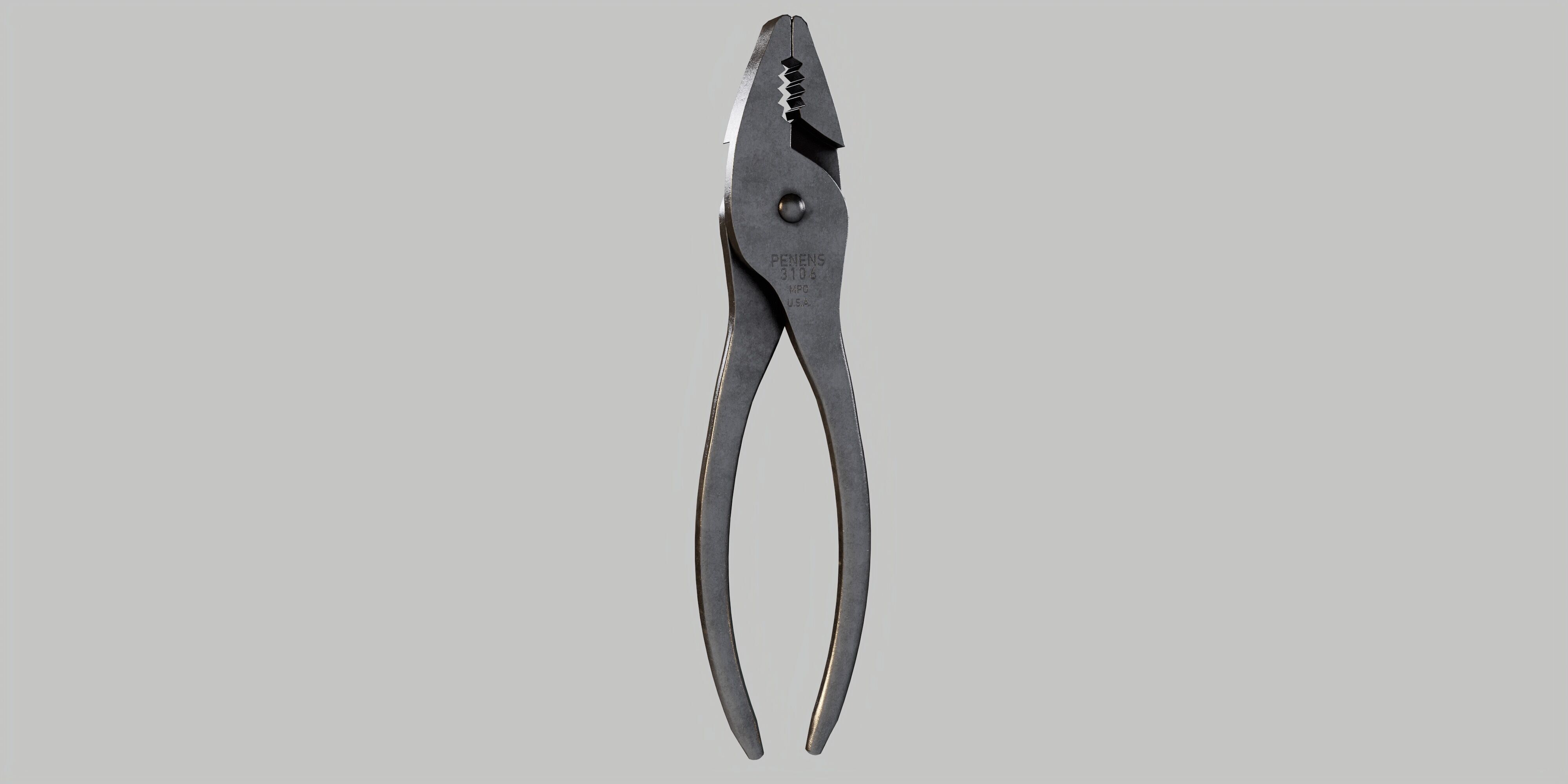 Combination Pliers Low-poly 3D model_13