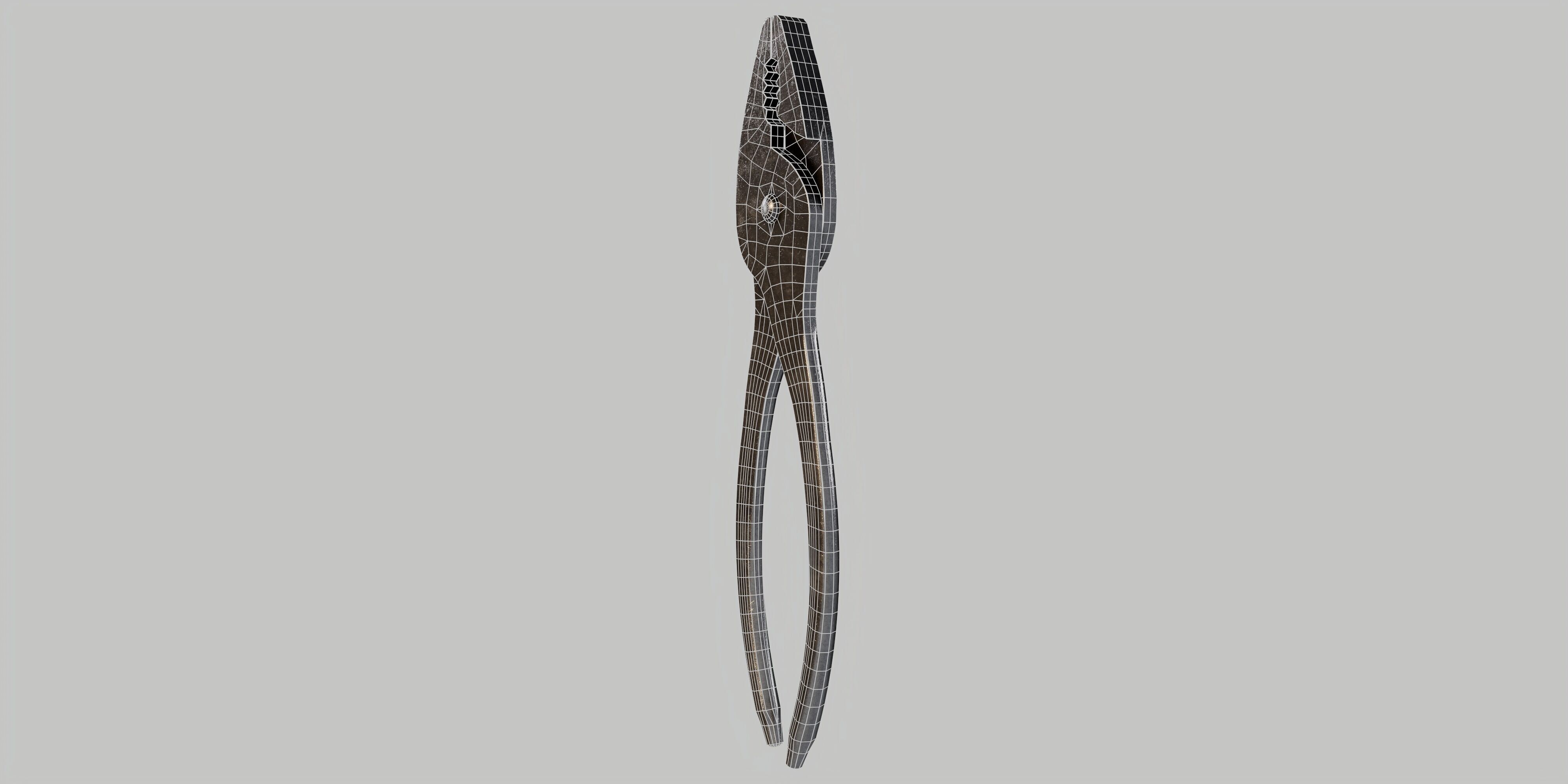 Combination Pliers Low-poly 3D model_17