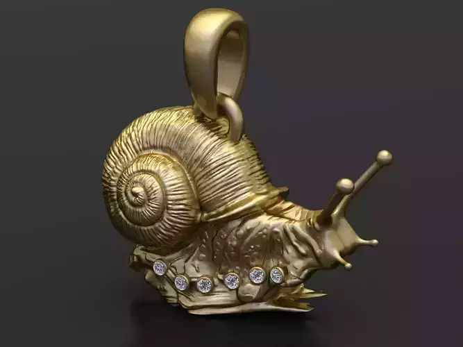 SNAIL INSECT PENDANT 3D PRINTABLE MODEL 3D print model