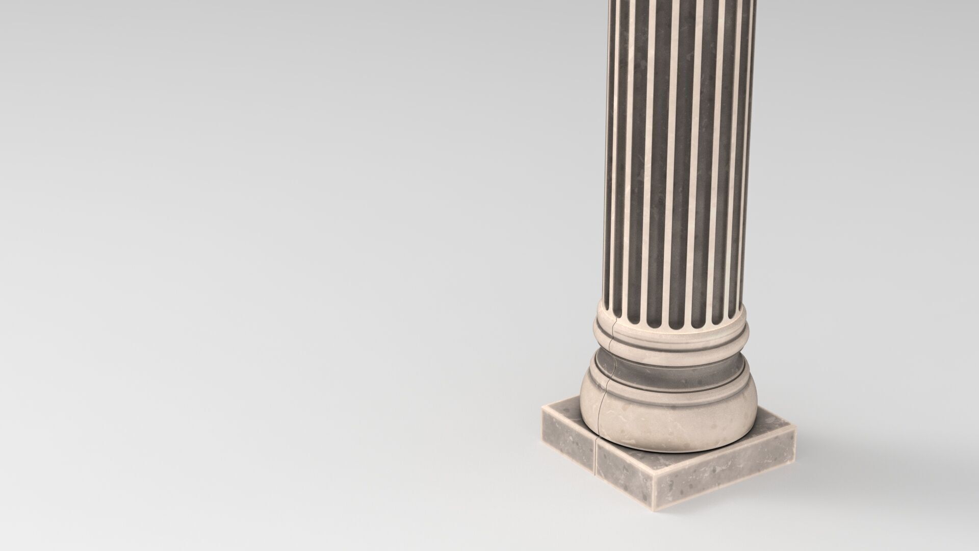 Greek Ionic Full Column 3D model_14