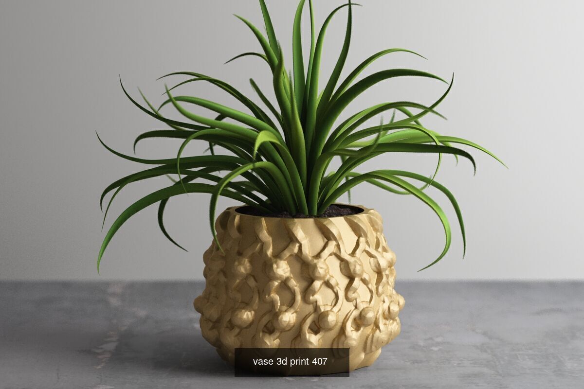 20 vase pot 3d print pack collection _11