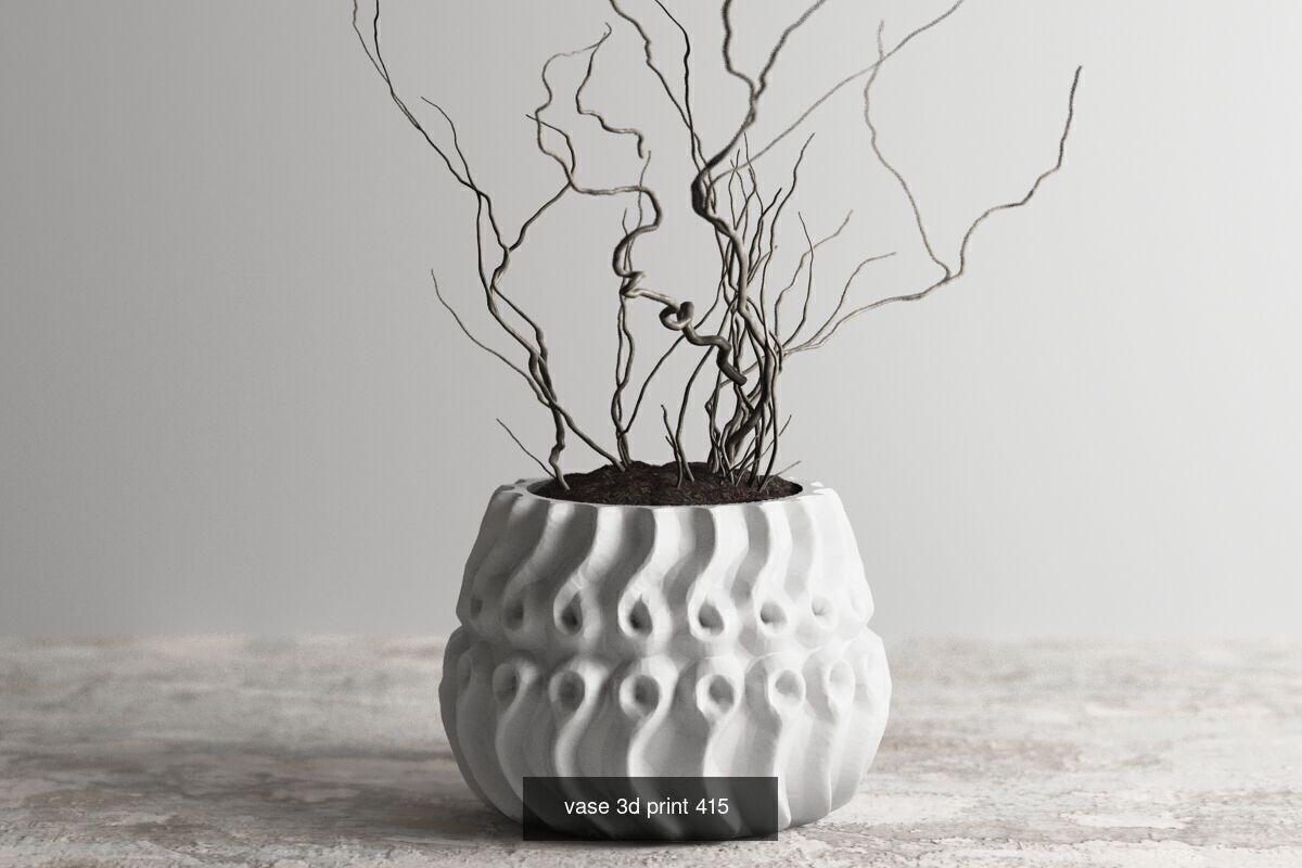 20 vase pot 3d print pack collection _5