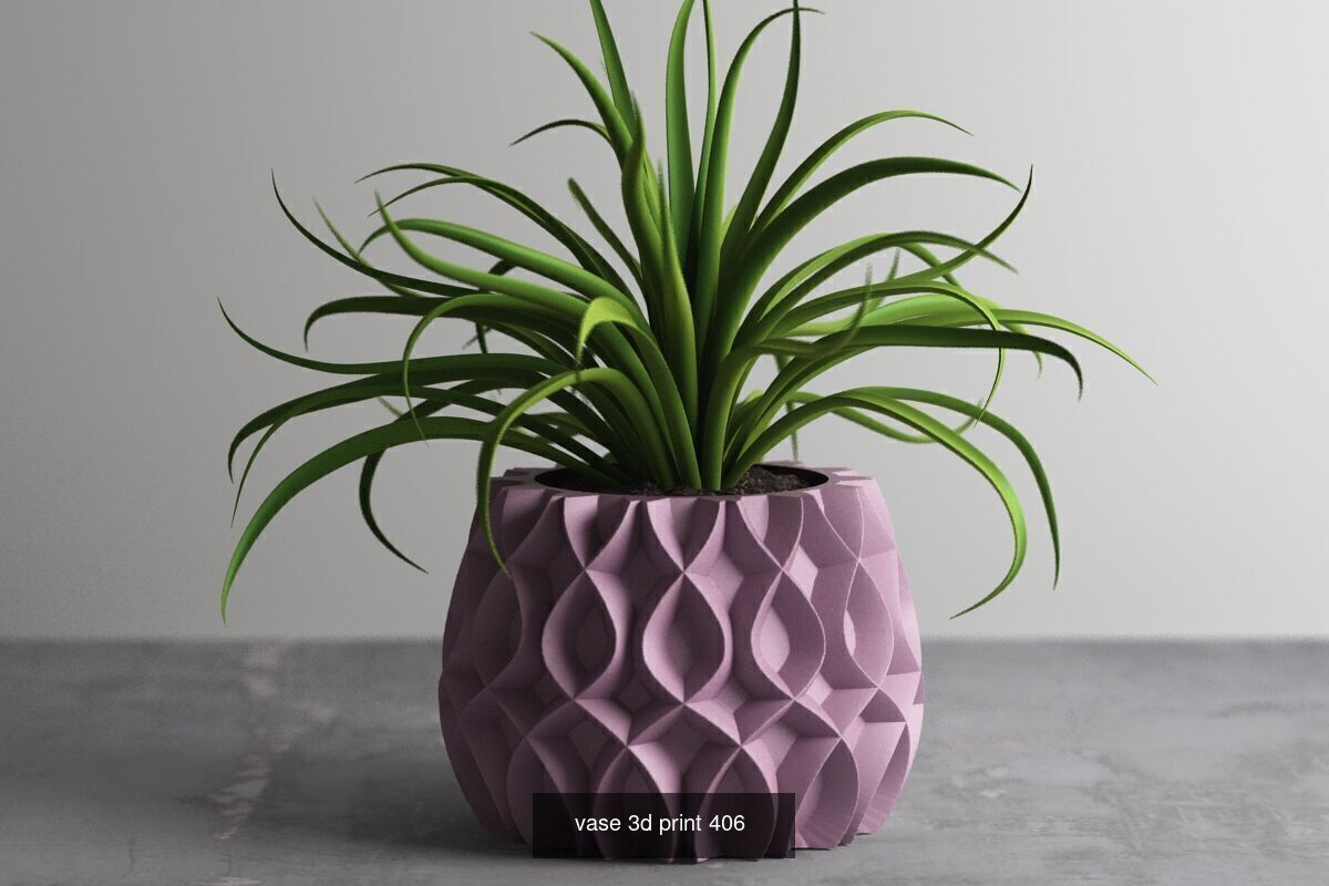 20 vase pot 3d print pack collection _12