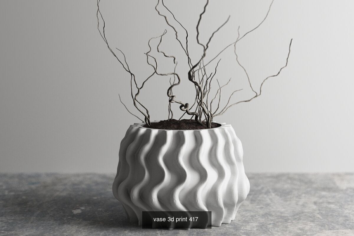 20 vase pot 3d print pack collection _3