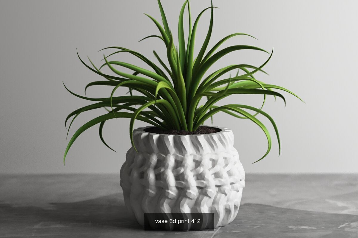 20 vase pot 3d print pack collection _7