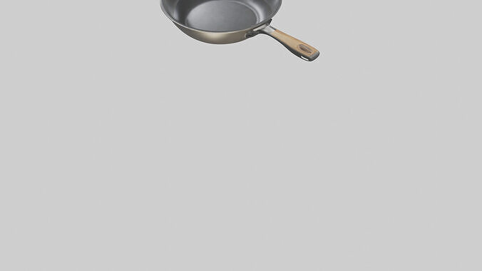 Frying pan model 3D model 6
