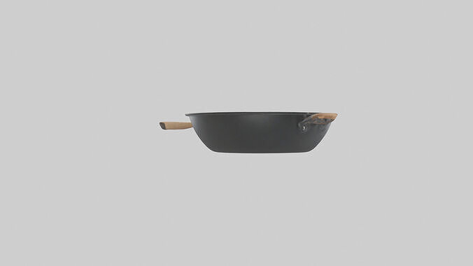 Frying pan model 3D model 3
