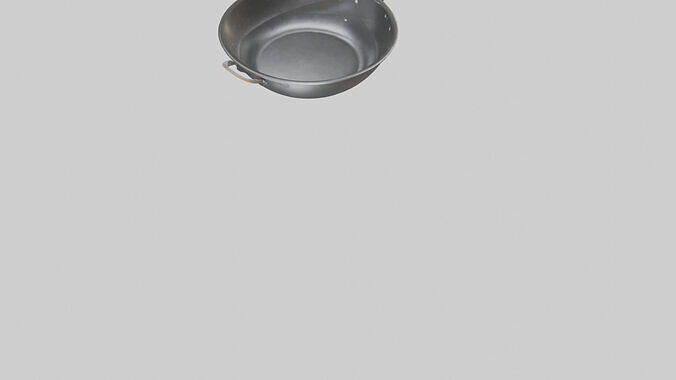 Frying pan model 3D model 7