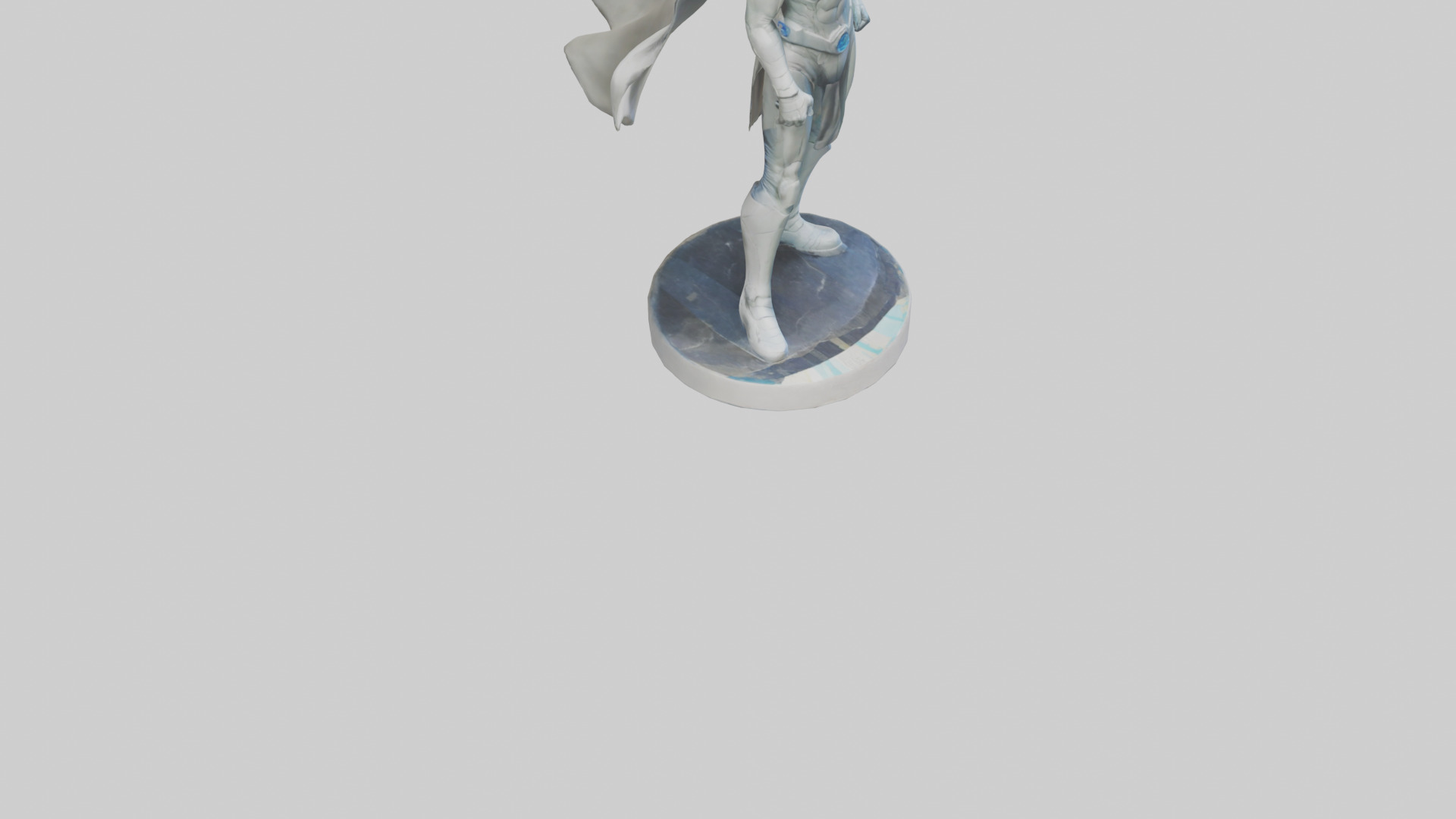Future Earth Hero Statue model 3D model_6