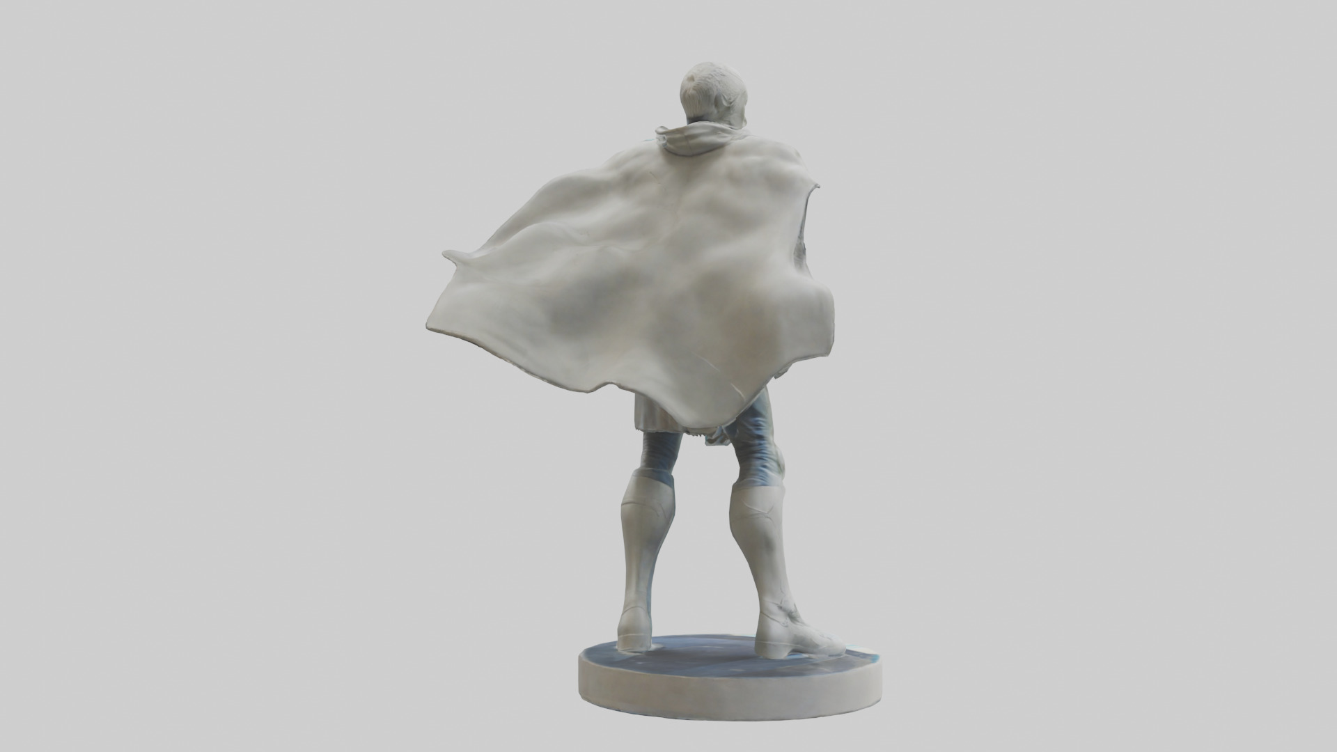 Future Earth Hero Statue model 3D model_2