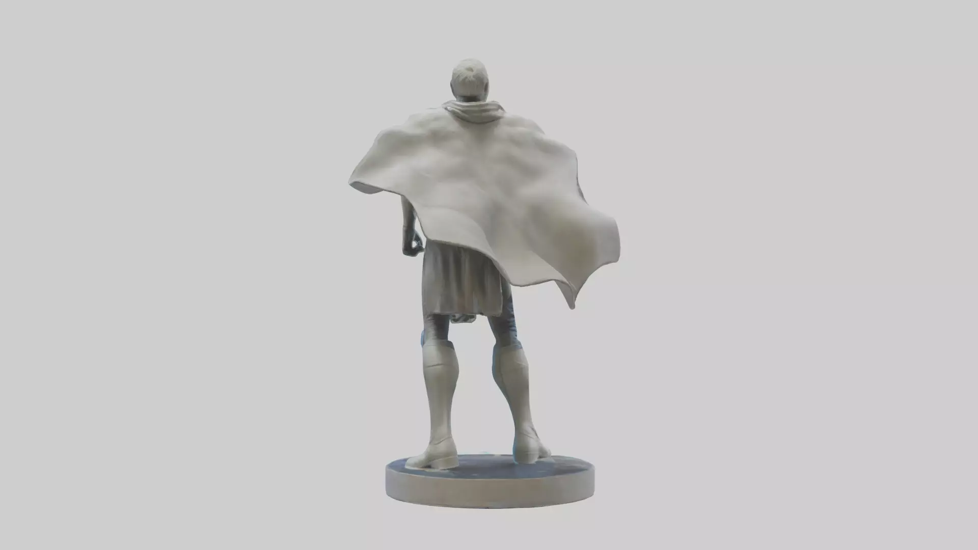 Future Earth Hero Statue model 3D model_0