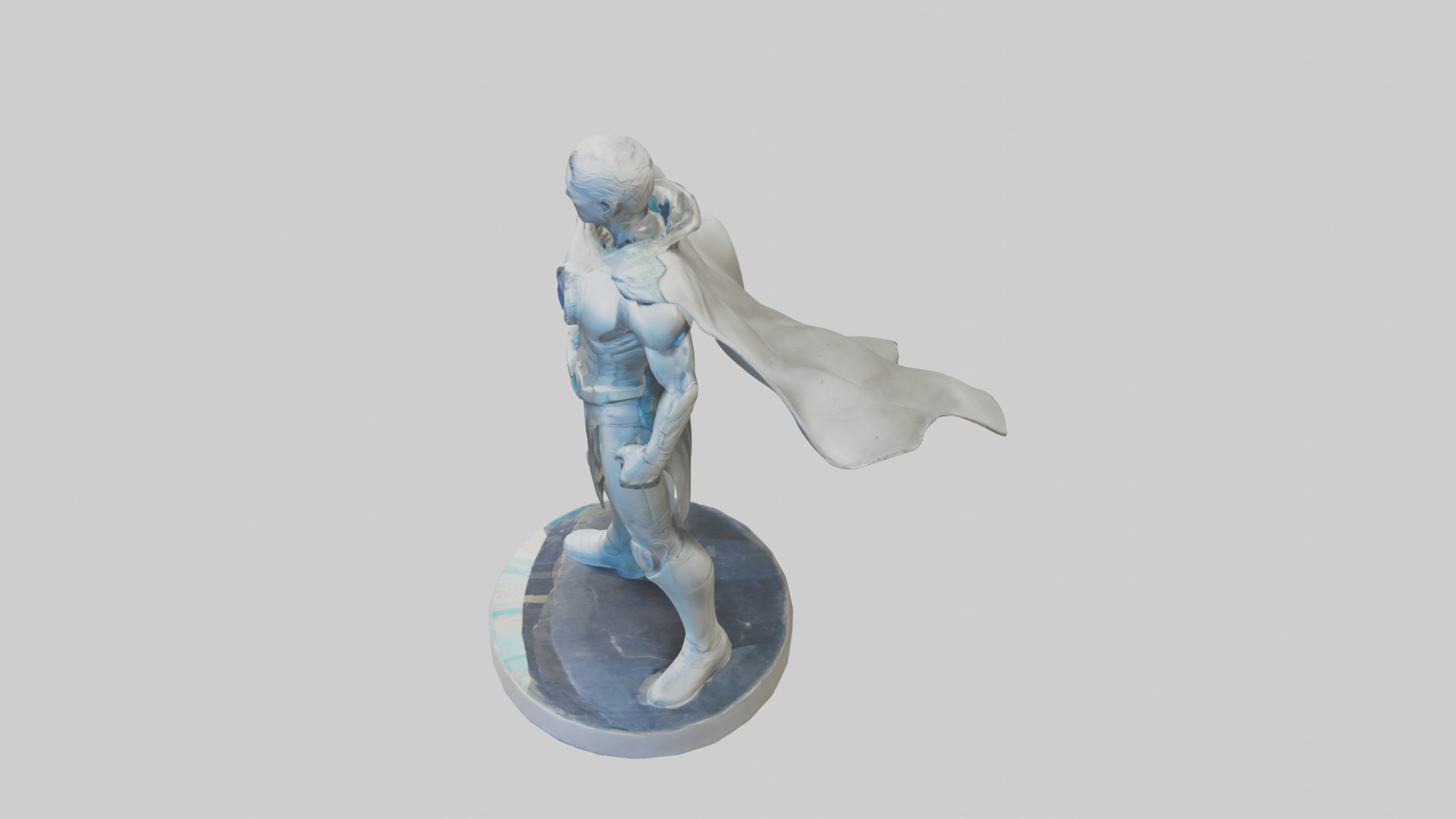 Future Earth Hero Statue model 3D model_17