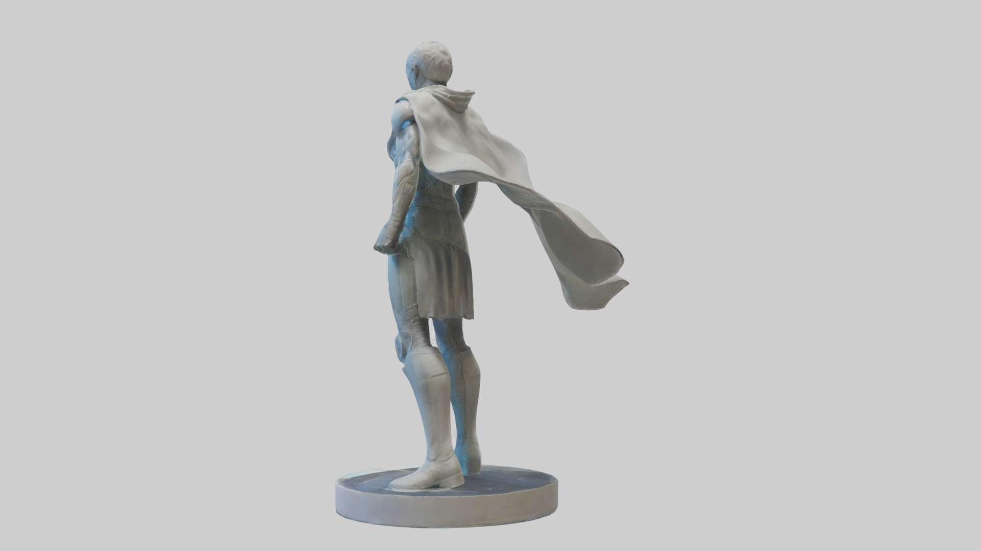 Future Earth Hero Statue model 3D model_1
