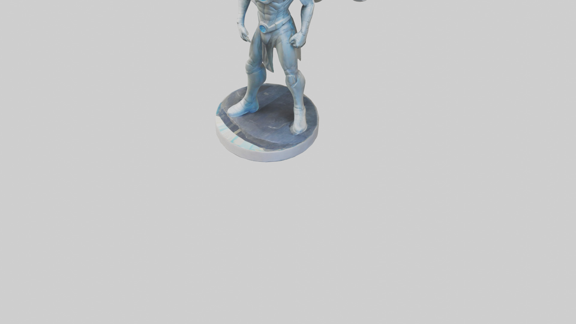 Future Earth Hero Statue model 3D model_5