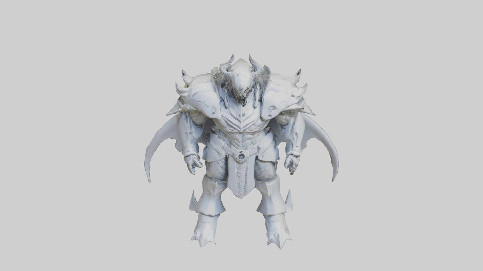 Future Overlord statue model 3D model_16