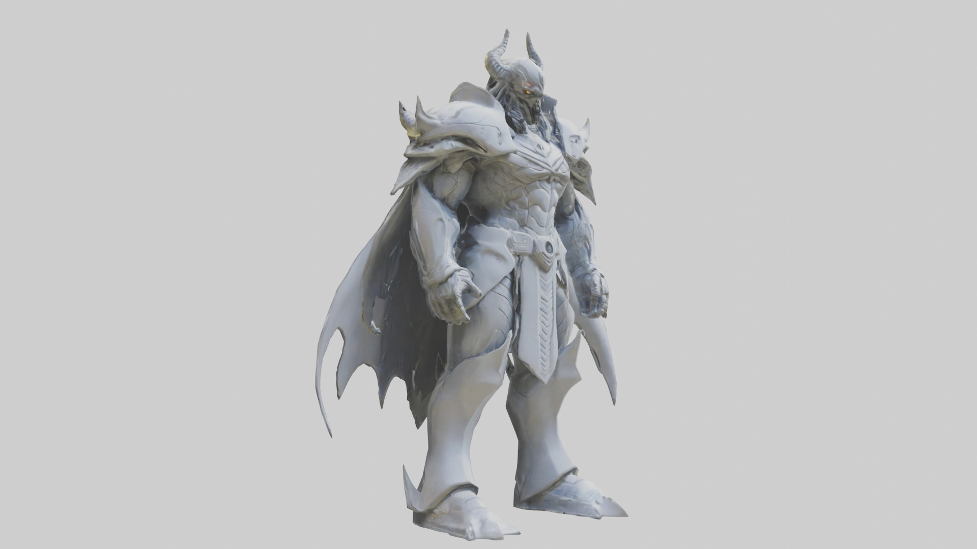 Future Overlord statue model 3D model_7