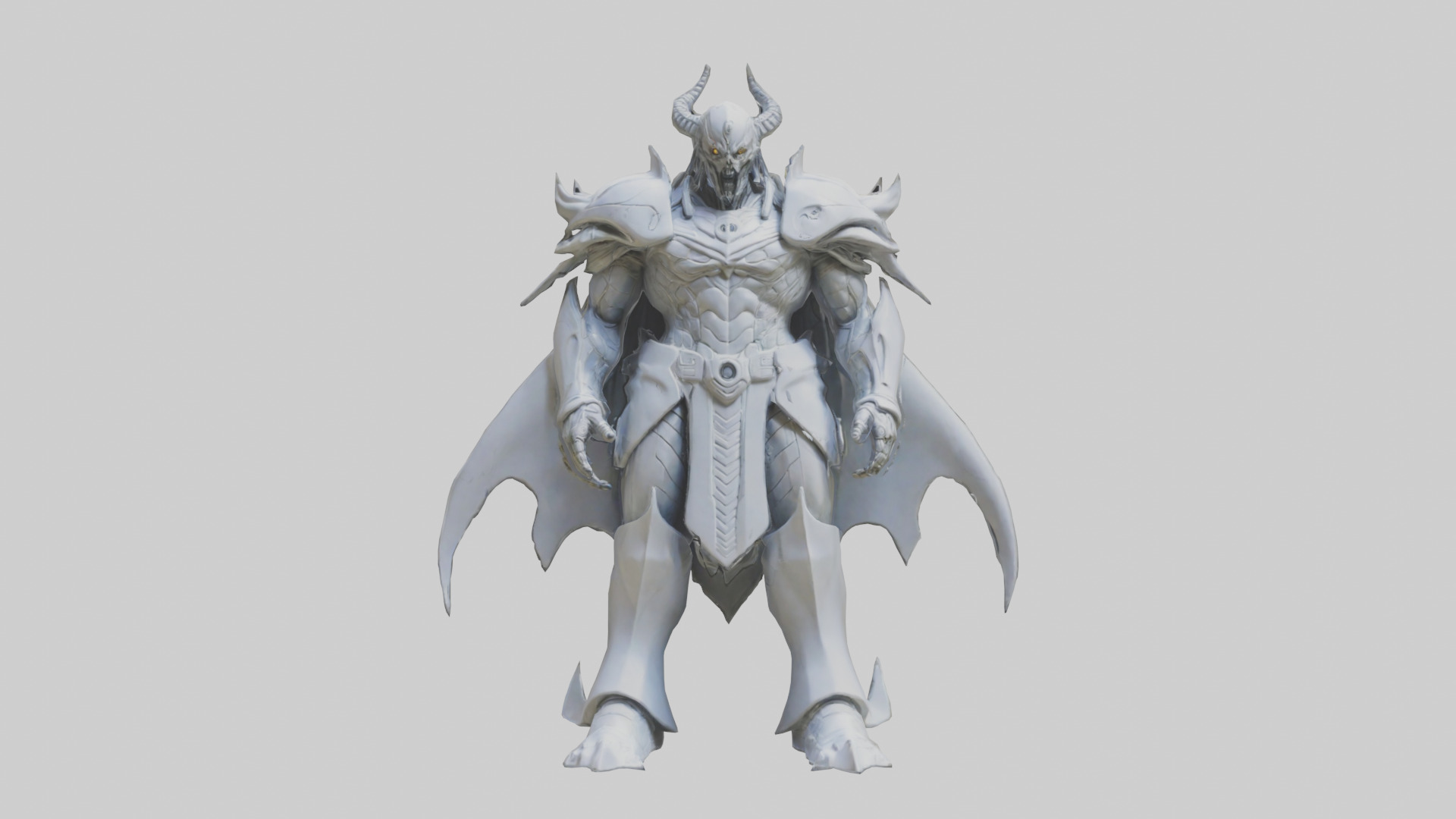Future Overlord statue model 3D model_9
