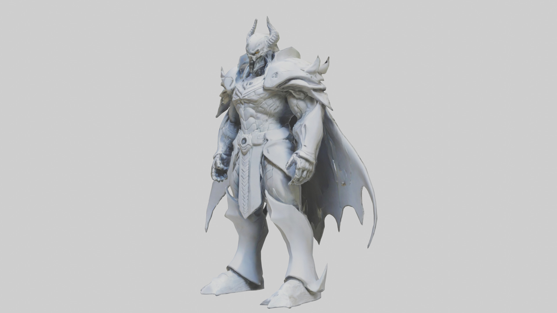Future Overlord statue model 3D model_10
