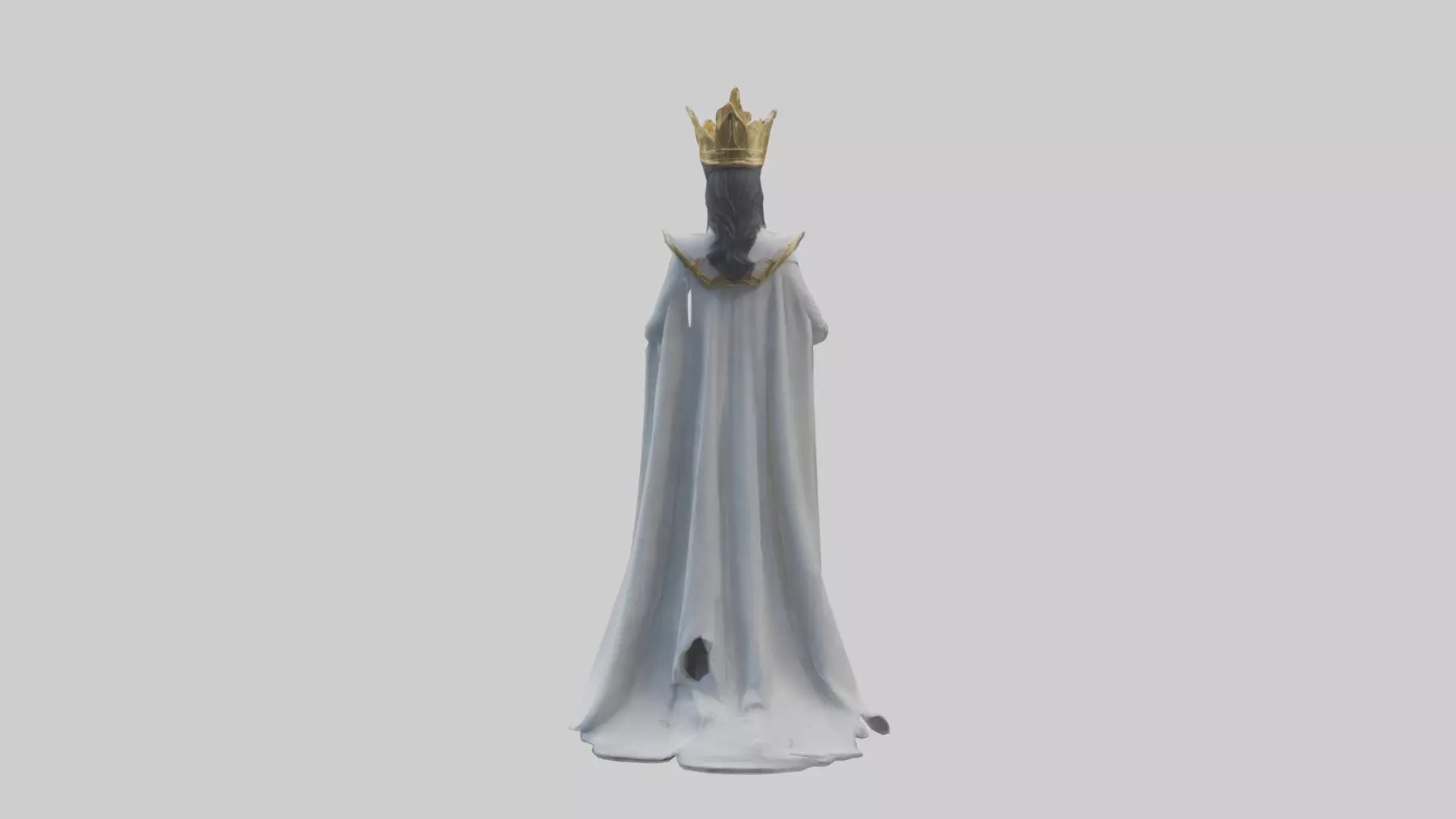 Future Queen statue model 3D model_0