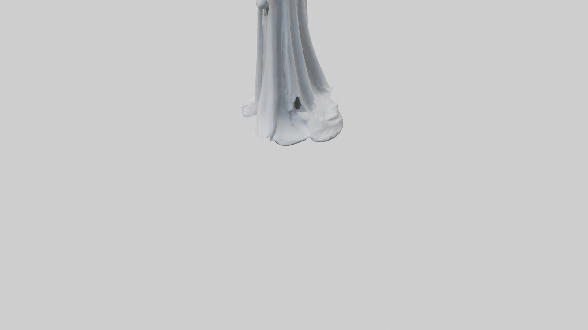 Future Queen statue model 3D model_3