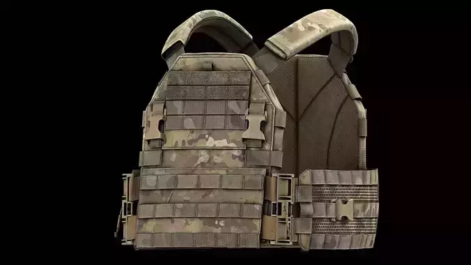 TYR Tactical PICO DSX Assaulter Plate Carrier V1 Low-poly 3D model