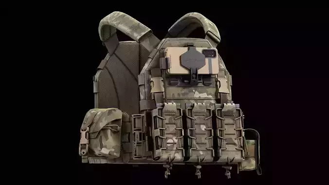 TYR Tactical PICO DSX Assaulter Plate Carrier V2 Low-poly 3D model