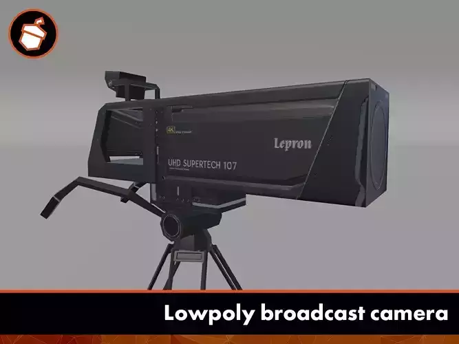 Lowpoly broadcast camera