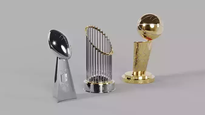 NFL Vince Lombardi MLB Commissioners NBA Larry OBrien Trophies